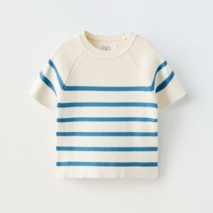 💎 4 for $25 💎 NWOT Zara Girls Short Sleeve Knit Top 9-10